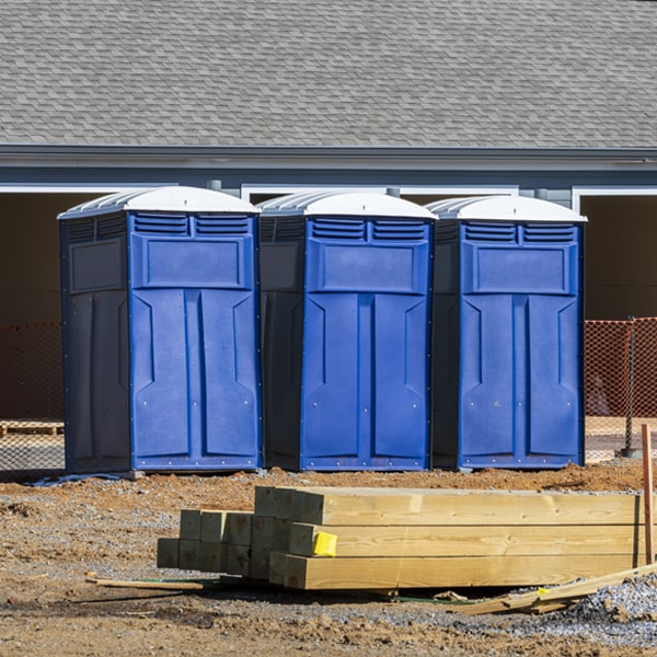 how do you ensure the portable toilets are secure and safe from vandalism during an event in Apache Creek NM